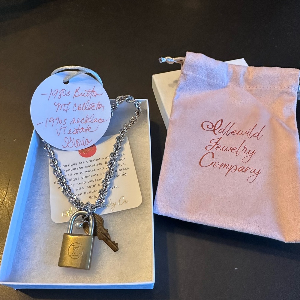 Louis Vuitton vintage lock and key necklace